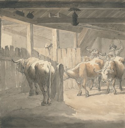 A Cow Byre by Robert Hills