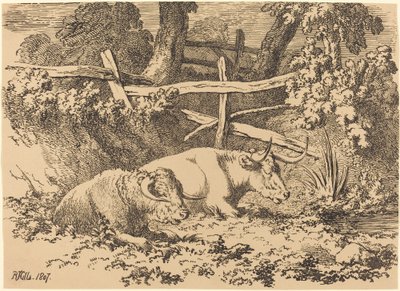 Cattle Resting by Robert Hills