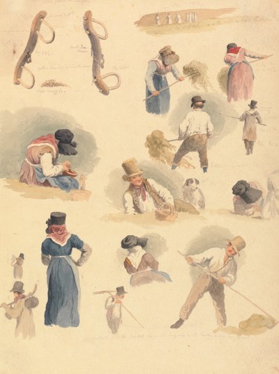 Studies of Haymakers by Robert Hills