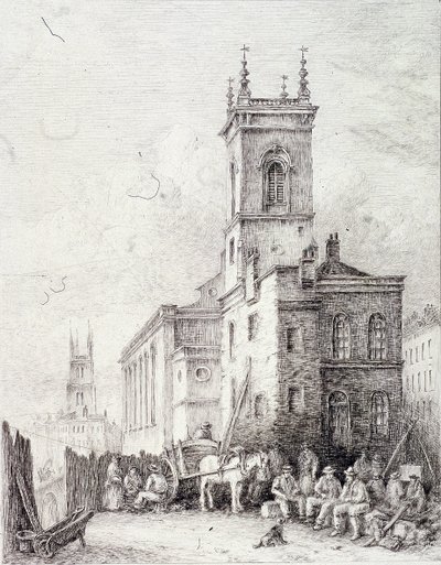 Holborn Viaduct, London, c. 1865 by Robert Kent Thomas