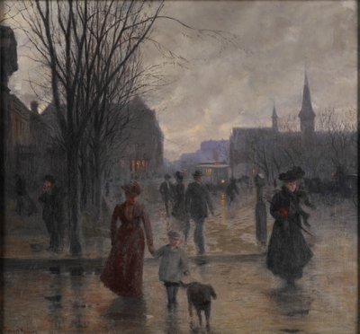 Rainy Evening on Hennepin Avenue by Robert Koehler