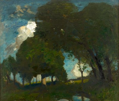 Woodland by Moonlight by Robert Macaulay Stevenson