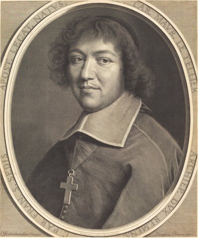 Charles-Maurice Le Tellier by Robert Nanteuil