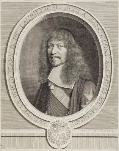 Louis Phélypeaux de la Vrillière by Robert Nanteuil