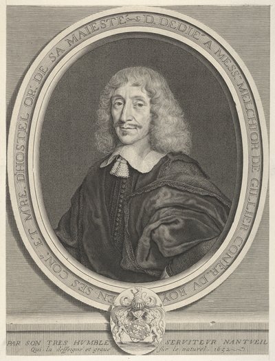 Melchior de Gillier, 1652 by Robert Nanteuil