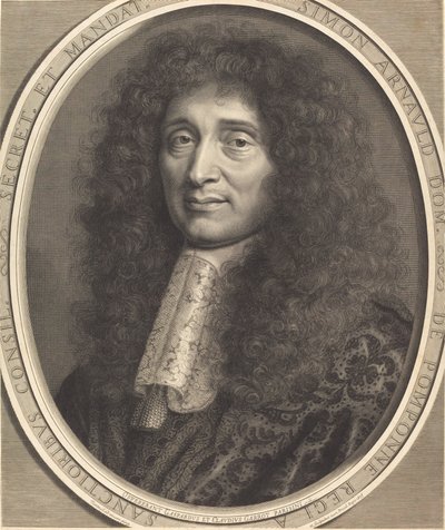 Simon Arnauld, Le Marquis de Pomponne by Robert Nanteuil