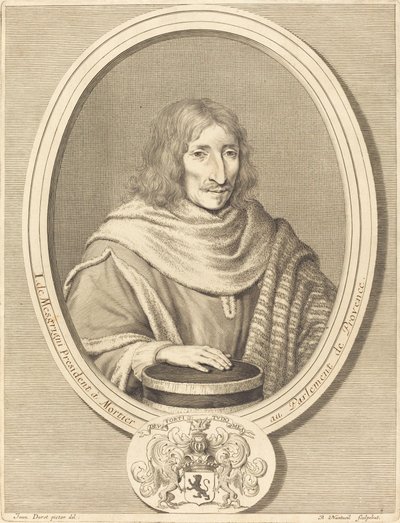 Jean de Mesgrigny by Robert Nanteuil after Jean Daret