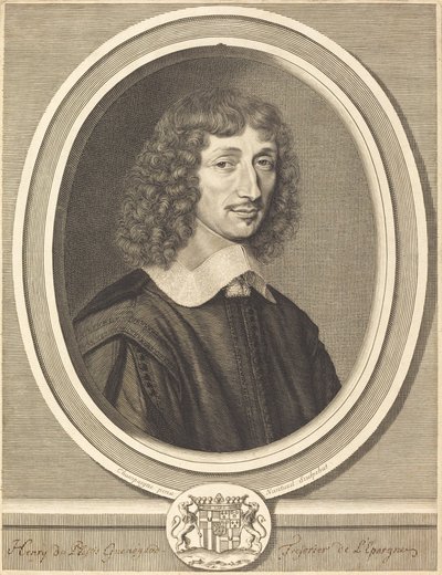 Henri de Guenegaud by Robert Nanteuil after Philippe de Champaigne