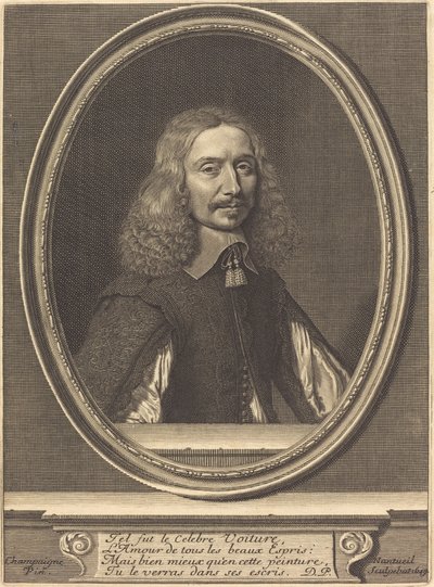 Vincent Voiture by Robert Nanteuil after Philippe de Champaigne