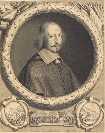 Cardinal Jules Mazarin by Robert Nanteuil and Israël Silvestre