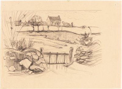 Gate to the Farmhouse, Pont-Aven by Robert Polhill Bevan