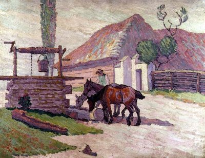 Horses Drinking by Robert Polhill Bevan