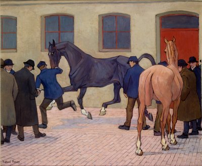 Showing at Tattersalls by Robert Polhill Bevan
