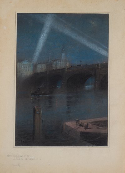 Search Lights over The Mansion House by Robert Randoll