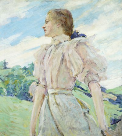 A Breezy Day, c.1898 by Robert Reid