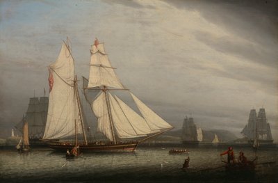 Harbor Scene by Robert Salmon