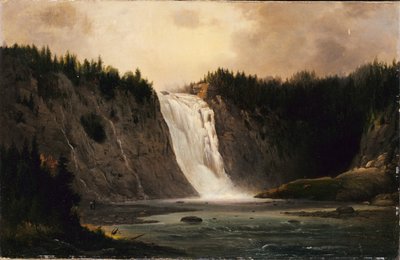 Waterfall on Mont-Morency by Robert Seldon Duncanson