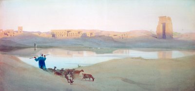 Sacred Lake, Karnak, Egypt by Robert Talbot Kelly