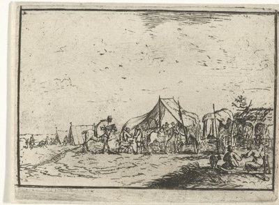 Encampment (series: Landscapes with Encampments) by Robert van den Hoecke