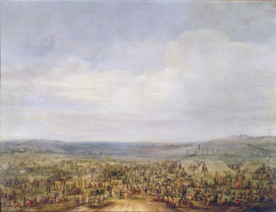 Military Encampment by Robert van den Hoecke