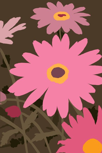 Painted Daisies by Roberta Murray