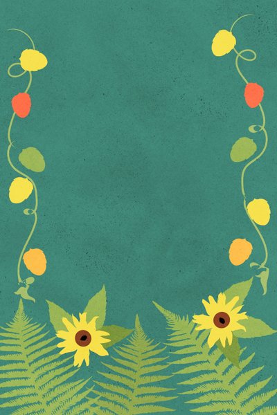 Sunflower Ferns by Roberta Murray
