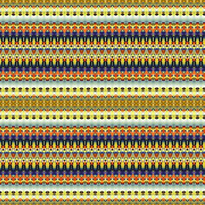Tribal Orange Stripe by Robyn Parker