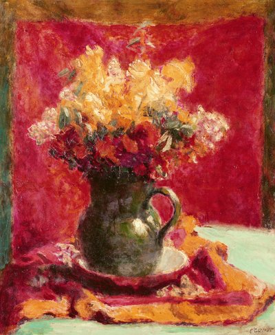 Green Jug with Flowers by Roderic OConor