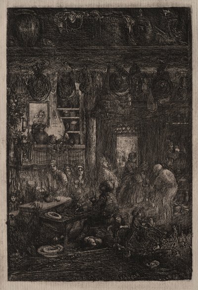 Moldavian Interior by Rodolphe Bresdin