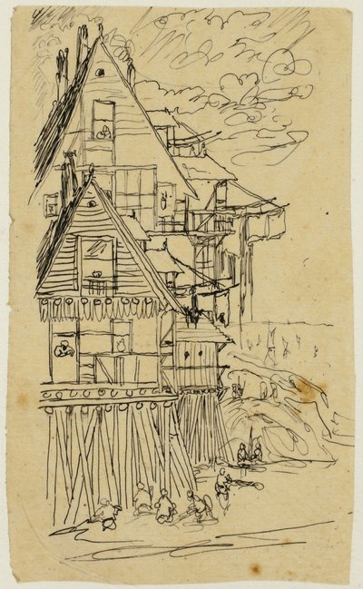 The Edge of the Shore by Rodolphe Bresdin