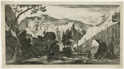 Mountain Landscape with Rocks by Roelant Roghman