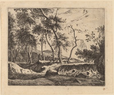 The Waterfall: pl.6 by Roelant Roghman and Melchior Küsel