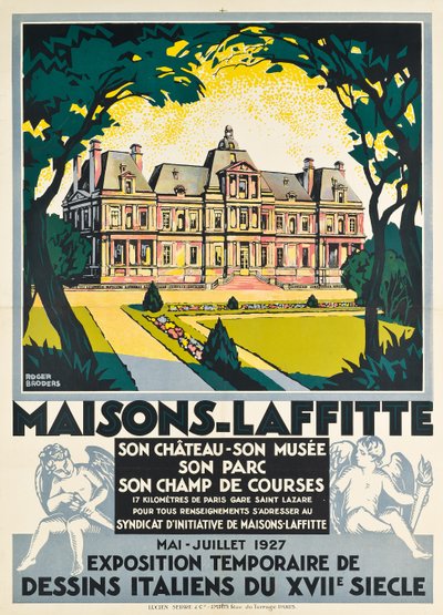 Advertising poster for Maisons Laffitte by Roger Broders