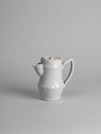 White tin-glazed coffee pot, 1914-15 by Roger Eliot Fry