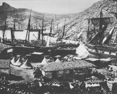 Balaclava Harbour During Crimean War by Roger Fenton