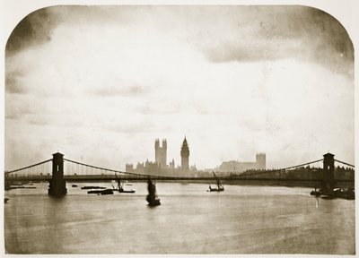 Houses of Parliament Under Construction, London by Roger Fenton