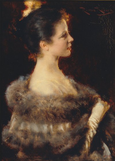 Woman in Evening Gown by Romà Ribera
