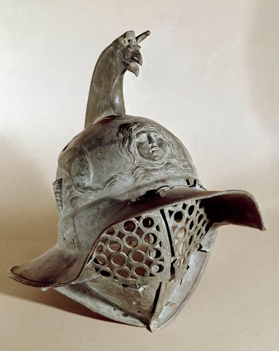 Bronze Helmet of Gladiator by Roman