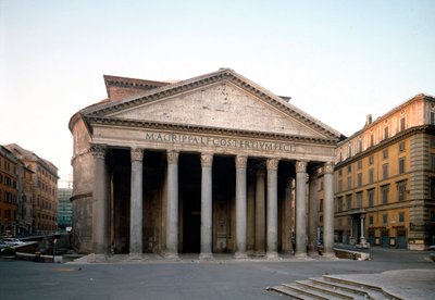 Exterior view of the Pantheon by Roman