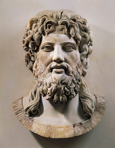 Head of Asclepius or Zeus by Roman