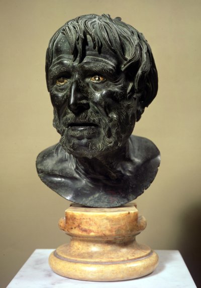 Head of Seneca (c.4 BC-65 AD) by Roman