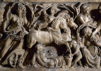 Rapture of Proserpina (detail) by Roman