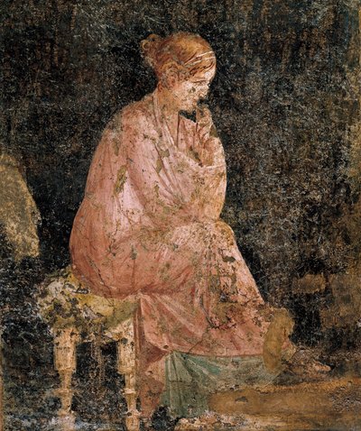 Seated Woman (detail) by Roman