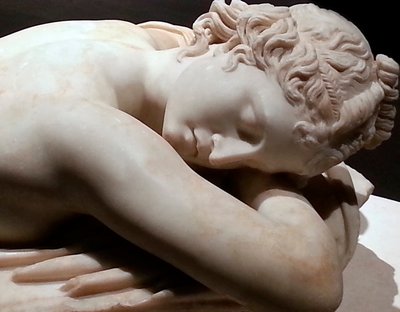 Sleeping Hermaphrodite (marble sculpture) by Roman