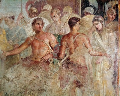 The Achilles and Briseis farewell by Roman