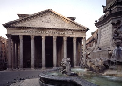 View of the Pantheon, 27-125 AD by Roman