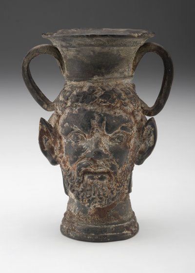 Black Janus Vase by Roman