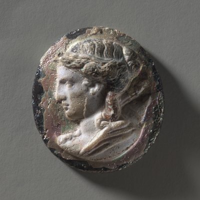 Cameo: Head of Artemis, 100-200 by Roman Imperial Period
