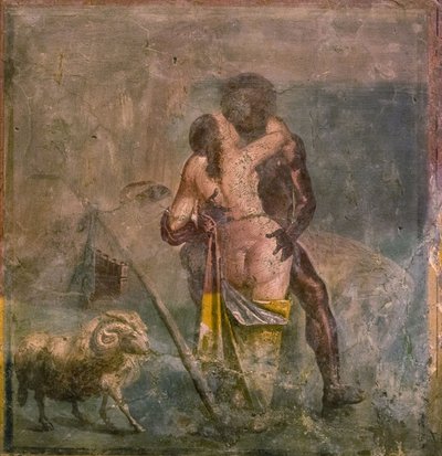 Galatea and Polyphemus by Roman Pompeian wall painting.