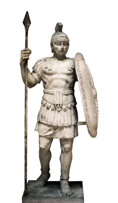 Sculpture of a Pretorian guard by Roman Roman